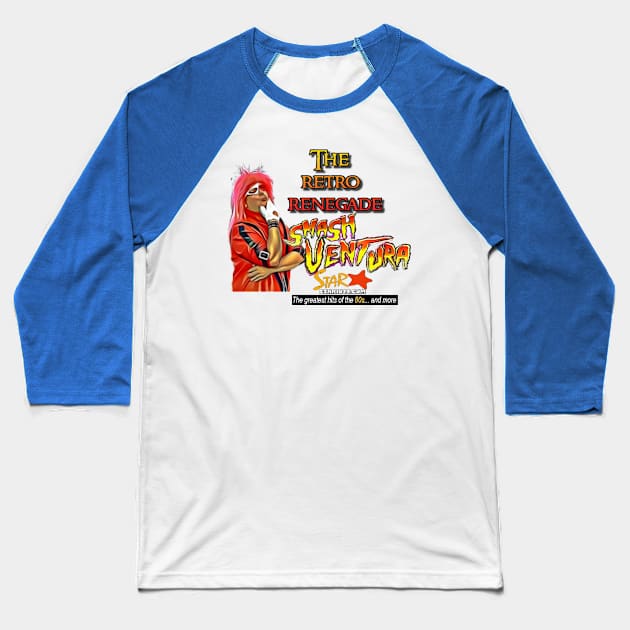 Smash Ventura - Retro Renegade Baseball T-Shirt by Smash Ventura